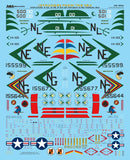 AOA48006 AOA Decals 1/48 Intruders from the Sea - USN/USMC Grumman A-6A, A-6B, & KA-6D Intruders in the Vietnam War This extensive decal sheet provides the option for up to 16 schemes covering four squadrons.