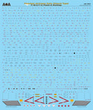 AOA48013 AOA Declas 1/48 McDonnell PHANTOM AIRFRAME DATA (Stencil Type) F-4B & F-4J Panels & Markings (Academy)