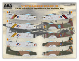 AOA72008 AOA Decals 1/72 VIETNAMESE SPADS (1) VNAF Douglas AD-6/A-1H Skyraiders in the Vietnam War