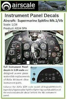 AS24SPA Airscale 1/24 Supermarine Spitfire Mk.I/Mk.Vb Full Instrument Panel
