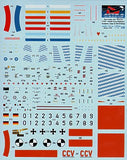 ASD7216 Astra Decals 1/72 German Lockheed F-104G Starfighters decals, the most researched decals ever. Containing over 1400 separate decals.