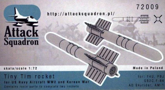 ASQ72009 Attack Squadron 1/72 Tiny Tim rockets (2pcs)