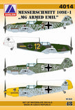 AVD4014  Avalon 1/48 Messerschmitt Bf-109E-1 'MG-armed Emils'  (6)