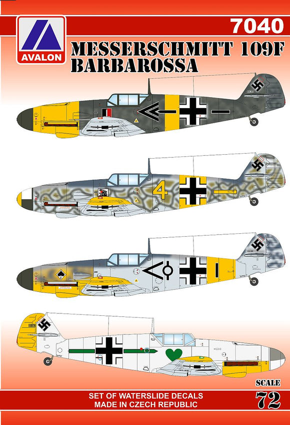 AVD7040 Avalon 1/72 Messerschmitt Bf-109F 'Barbarossa' (8)
