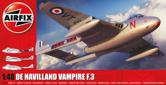 AX06107 Airfix 1/48 de Havilland Vampire F.3