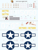 BS48001 Bombshell Decals 1/48 North-American B-25J Mitchell (2) 321st BG 43-27751/50 `Margaret Mary Rustin'; 43-27680/07 `Stuff'; Italy 1945. PT 1