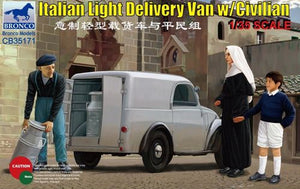 CB35171 Bronco Models 1/35 Fiat 500 "Topolino" Italian Light Delivery Van with Civilian