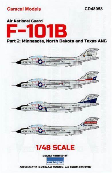 CD48058 Caracal Models 1/48 Air National Guard F-101B Voodoo Part 2