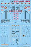 CD48085 Caracal Models 1/48 Multiple marking options for Egyptian, Jordanian and Iraqi F-16s that took part in anti-terror operations over Syria and Iraq.