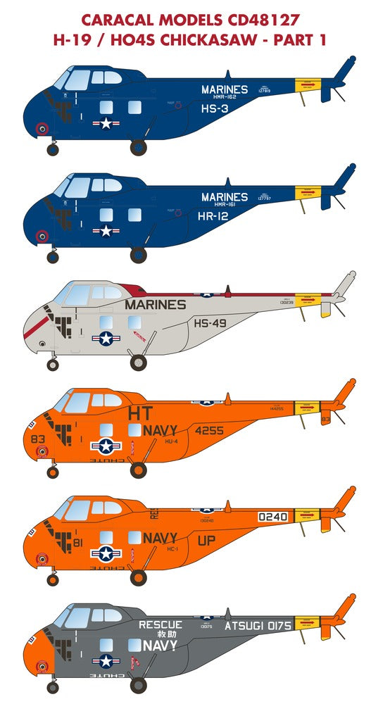 CD48127 Caracal Models 1/48 Sikorsky H-19 / HO4S Chickasaw Part 1
