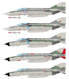 CD48136 Caracal Models 1/48 Luftwaffe McDonnell F-4F Phantom II "Norm 81" A comprehensive set of markings for Luftwaffe Phantoms painted in the unique "Norm 81" scheme.