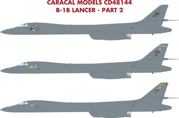 CD48144 Caracal Models 1/48 Rockwell B-1B Lancer - Part 2