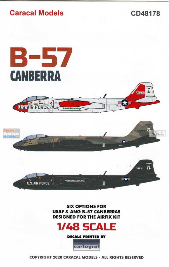 CD48178 Caracal Models 1/48 AC/EE Canberra B.2/B.20