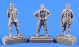 CMF72362 CMK/Czech Master Kits 1/72 German WWI Airmen - pilot (H.G.) in flight suit, pilot in uniform and mechanics.