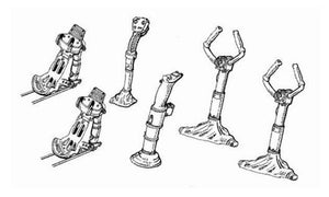 CMK4029 CMK/Czech Master Kits 1/48 Control Rudder. German control rudder pedals & control Column WWII