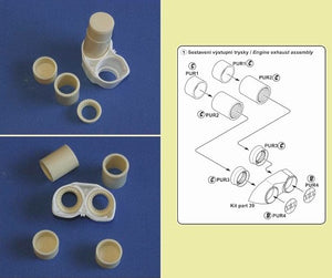 CMK4224 Czech Master Kits 1/48 BAC TSR-2 Exhaust Nozzle Set (Airfix kits)