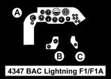 CMK4347 Czech Master Kits 1/48 BAC/EE Lightning F.1/F.1A Cockpit Set  (Airfix and Eduard re-boxing kits)