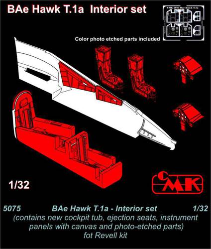CMK5075 Czech Master Kits 1/32 BAe Hawk T.1a Interior set (Revell kits)