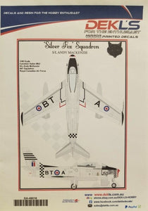 DA48018 DEKL'S 1/48 "Silver Fox" Squadron - Canadair Sabre Mk.2 441 Squadron