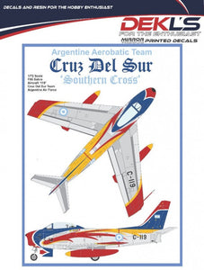 DA72011 DEKL'S 1/72 Argentine Aerobatic Team Cruz del Sur 'Southern Cross' Part 2