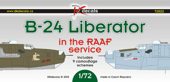 DKD72022 DK Decals B-24 Liberator in RAAF service