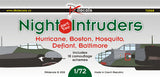 DKD72068 DK Decals 1/72 Night Intruders, Pt.2 (Hurricane, Boston, Mosquito, Defiant, Baltimore)