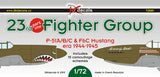 DKD72081 DK Decals 1/72 23rd FG North-American P-51A/P-51B/P-51C & F-6C Mustang