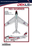 DL48010 DEKL'S 1/48 Avon Sabre RED DIAMONDS