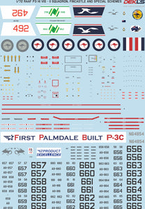 DL72003 DEKL'S 1/72 Lockheed p-3C Orion 11 SQN 1980s to Early 90s