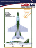 DL72019 DEKL'S 1/72 McDonnell Douglas F/A-18A Hornet, No.77 SQN RAAF 70th Anniversary