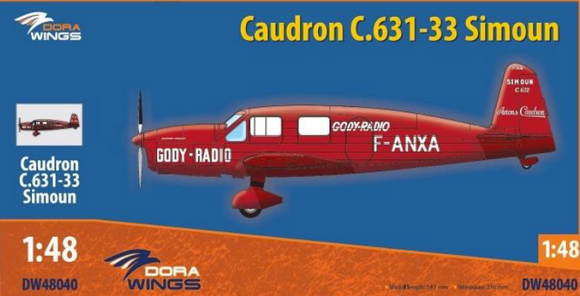 DW48040 Dora Wings 1/48 Caudron C.631-33 Simoun