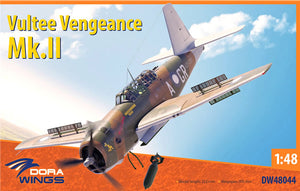 Dora Wings DW48044 1/48 Vultee Vengeance Mk.II The Vultee A-31 Vengeance was an American dive bomber of World War II, built by Vultee Aircraft.