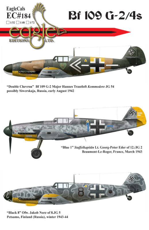 Eagle Cal EAG32184 1/32 Messerschmitt Bf-109G-2s