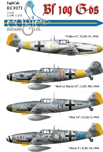 EAG72171 Eagle Cal 1/72 Messerschmitt Bf-109G-6
