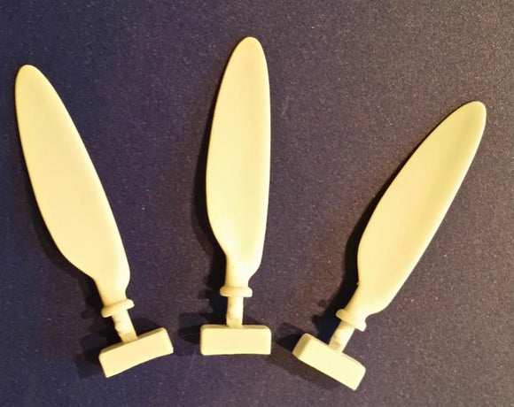 EAR32064 Eagle Parts 1/32 Focke-Wulf Fw-190D-9 corrected propeller blades. Designed to simply replace the kit propeller parts of the Hasegawa Fw-190D-9 1/32nd kit. (Hasegawa kits)