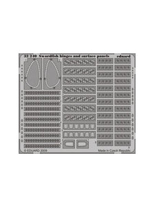 ED32240 Eduard 1/32  Swordfish Hinges and Surface Panels for Trumpeter