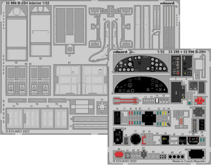 Eduard ED32996 North-American B-25H Mitchell interior 1/32 (designed to be used with Hong Kong Models kits) (released January 2022)