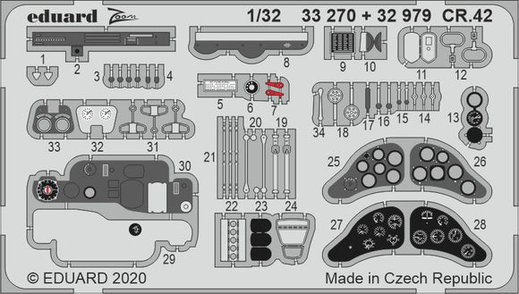 ED33270 Eduard 1/32 Fiat CR.42 (ICM kits)