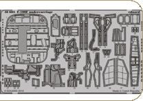 ED48685 Eduard 1/48 North-American F-100F Super Sabre undercarriage details set (Trumpeter kits)