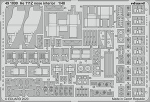 ED491090 Eduard 1/48 Heinkel He-111Z 'Zwilling' nose interior (ICM kits)