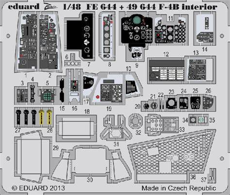 ED49644 Eduard 1/48 F-4B Interior (Academy)