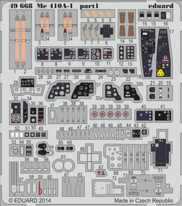 ED49668 Eduard 1/48 ME 410A-1  SA (Meng)