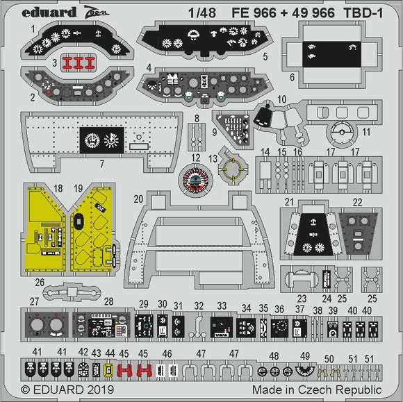 ED49966 Eduard 1/48 TBD-1 Interior (Great Wall Hobby)