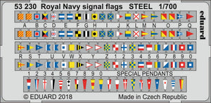 ED53230 Eduard 1/700 Royal Navy signal flags STEEL