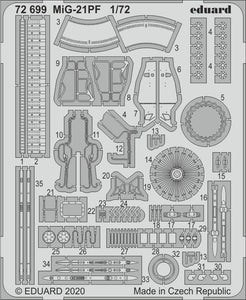 ED72699 Eduard 1/72 Mikoyan MiG-21PF 1/72 (Eduard kits)