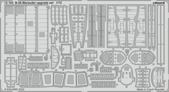 ED72703 Eduard 1/72 Martin B-26 Marauder upgrade set (Eduard kits) [B-26B/C B-26F/G]