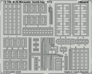 ED72704 Eduard 1/72 Martin B-26 Marauder bomb bay (Eduard and Hasegawa kits)