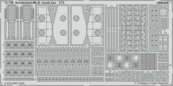 ED72708 Eduard 1/72 Short Sunderland Mk.III bomb bay (Special Hobby kits)