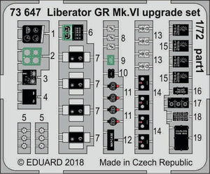 ED73647 Eduard 1/72 Consolidated B-24 Liberator GR Mk.VI upgrade set  (Eduard kits)