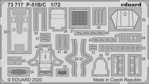 ED73717 Eduard 1/72 P-51B/C Cockpit (Hasegawa/Hobby 2000)